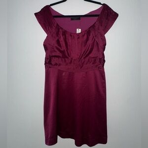 The Limited Events Deep Magenta Satin Semi Formal Dress size 12
